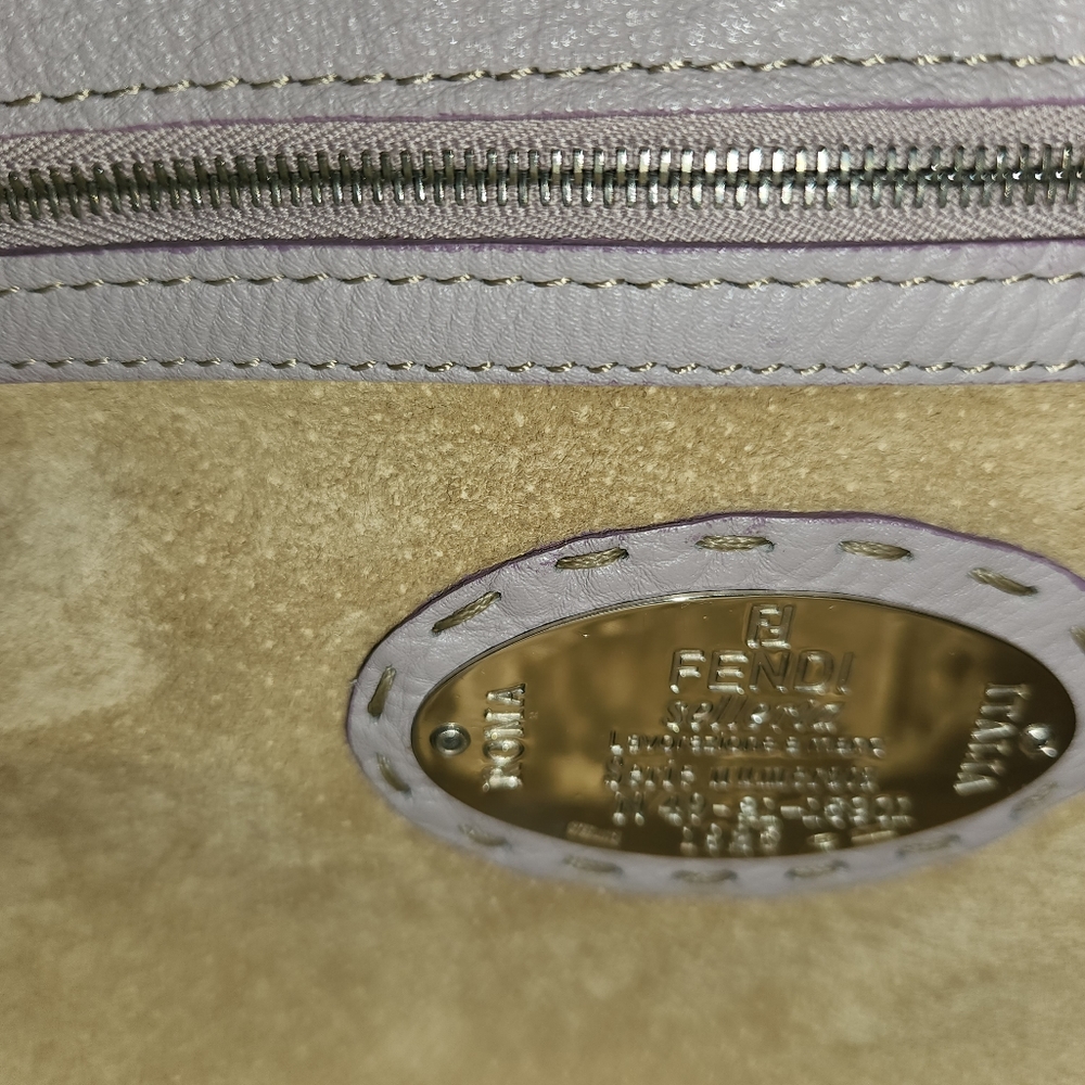 Vintage Fendi Selleria Borsa Lampo bag in Lilla. - Picture 7 of 16